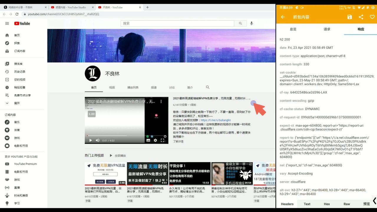 显示为 Base64 乱码的加密数据包